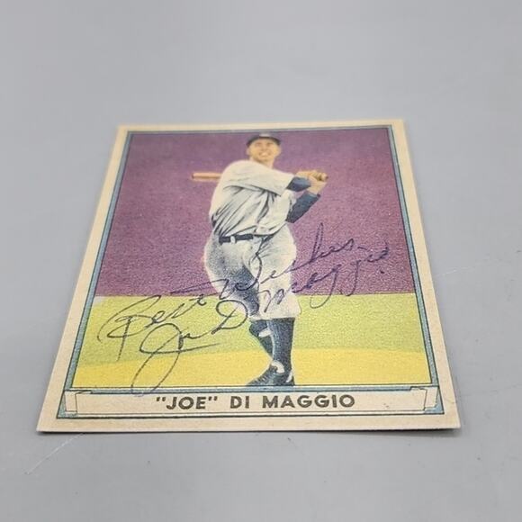 1941 Play Ball Joe DiMaggio Baseball Card Reproduction - Picture 8 of 8